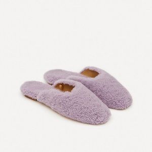 *SLEEPER* Lavender Shearling Slippers - size 39 (wom 9us) - BNWT